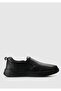 Black Leather Men's Sneakers