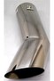FLAK Sports Performance Bolt-On Resonated Muffler Slant Exhaust Tip with Clamps and Adapters for Uni - 7