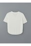 Nevavm with a Difference Lcw Comfort White V-Neck Modal Blended Oversize Women's T-Shirt - S5Nq14Z8-Q6K - 6