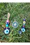 Evil Eye Beaded Keychain Set of Three - 3