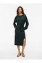 Rochie tricotată midi cu curea - 5