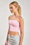 Women's Strap Tank Top with Chest Pads - Pink - 3