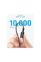 كابل 322 USB-C إلى Lightning مضفر بطول 0.9 متر - اسود - 3