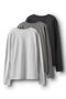 T-Shirt 3er-Pack Langarm - 3