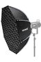 35"/90cm Octagonal Softbox, Quick Release Bowens Mount, Honeycomb Grid & Diffusers
