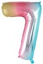 7 Year Old Kuromi Balloon Set Birthday Balloon Set Rainbow Figure Pink Star Helium Compatible Flying Balloon - 6
