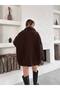 Women's Oversize Zippered Plush Teddy Jacket - 7