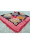 Handmade Needlework, Shuttle and Crochet Embroidery, Cheesecloth Yemeni, Scarf, 4-Sided Embroidered 100X100 cm - 8