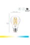 Smart Wi-Fi Filament Bulb, 50W, Amber, A60Vintage Style LED Bulb with App and Voice Control - 5