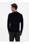 Navy Blue Slim Fit Crew Neck Knitwear T-Shirt 50314608-Vr033 - 5