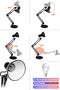 Acrobat Table Lamp Spring Metal 360 °   Adjustable Study Reading Lamp Black - 6