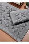 Mariveaa Cotton Bath Mat Set (60X100)(50X60)Gray+ - 3