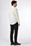 Men's Slim Fit Long Sleeve Green Patterned Shirt - 3