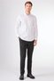 Men's Slim Fit Long Sleeve White Shirt
