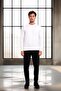 Wenders Relax Fit Basic Brushed Interlock Crew Neck Men's Sweatshirt - White - 4