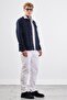 Navy Blue Overshirt with Snap Closure Pockets - 6
