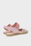 Women's Single Strap Rubber Detailed Laser Cut Summer Sandals Pudra - 5