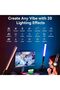 VL119 Handheld 360° RGB LED Video Light Wand, 2600mAh, 2500-9000K, Dimmable, LCD - 4