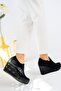 Wedge Sole Side Zipper Shoes (Choose Number 1 for Larger Size) - 2