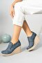 Wedge Sole Side Zipper Shoes (Choose Number 1 for Larger Size) - 3