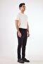 Men's Slim Fit Navy Blue Trousers - 3