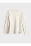 Lcwaikiki Classic Ecru Crew Neck Women's Body - 7