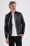 Maroquin Leather Lucas Men's Genuine Bomber Leather Jacket - 5