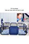 Toddler Baby Playpen for Twin, Foldable Safety with Basketball Hoop, Comes Bracket, without Climbing - 2