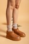 Women's Waterproof Furry Cold Weather Resistant Non-Slip Eva Sole Rain and Winter Boots - 4