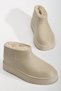Women's Waterproof Furry Cold Weather Resistant Non-Slip Eva Sole Rain and Winter Boots - 7