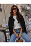 Women's Hair Knit Buttoned Casual Long Sleeve Knitwear Cardigan Black - 7