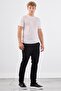 Ecru O-Neck Solid Color Short Sleeve Slim Fit Knit T-Shirt - 3