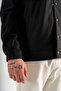 Men's Black Hooded Double Pocket Snap Fastener Sports Jacket Comfortable Fit - 8