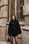 Women's Belted Cape Poncho Coat - 5