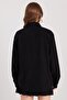 Women's Relax Fit Comfortable Cut Lumberjack Double Pocket Buttoned Plain Black Winter Shirt - 7