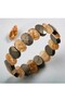 Certified Abundance Naturel Stone Wide Cut Bracelet - 2