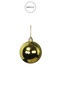 Christmas Ornament 6 Ball Gold 8 cm - 2