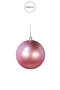 Christmas Ornament 3-Piece Ball Pink 10 cm - 4