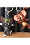Tom and Jerry 3D Double Keychain - Bag Ornament Set of 2 - 2