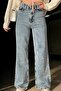 Snow Washed High Waist Flexible Comfortable Wide Leg Jeans