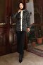 Leopard Patterned Knitwear Set Black 6147