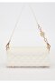 Cream Chain Strap Detail Shoulder Bag - 5