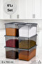 Rectangular Storage Container & Spice Jar 6 Pieces - 750 ml