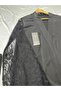Women's Satin Silk Kimono Robe with Lace Detail – Belted and Elegant - 3