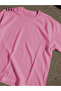 Power Fit - Oversize Bright Pink T-Shirt & Black Pants Jogger Men's Tracksuit Set - 4