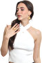 Women's Gold Color Plated Pearl Detailed Large Sun Ring & Earring Set - 6