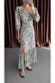 Black and White Polka Dot Dress with Waist Detail - 4