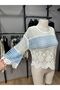 Women's Color Block Knitted Detailed Summer Top - 2