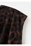 Asymmetrical Neckline Leopard Print Blouse - 8