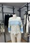 Women's Color Block Knitted Detailed Summer Top